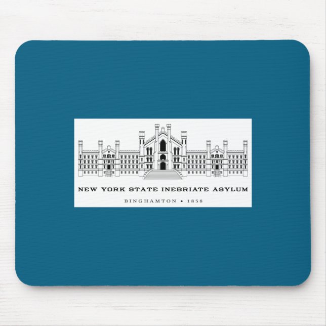 Mousepad New York State Inebriate Asylum Binghamton 1858 _1 (Frente)