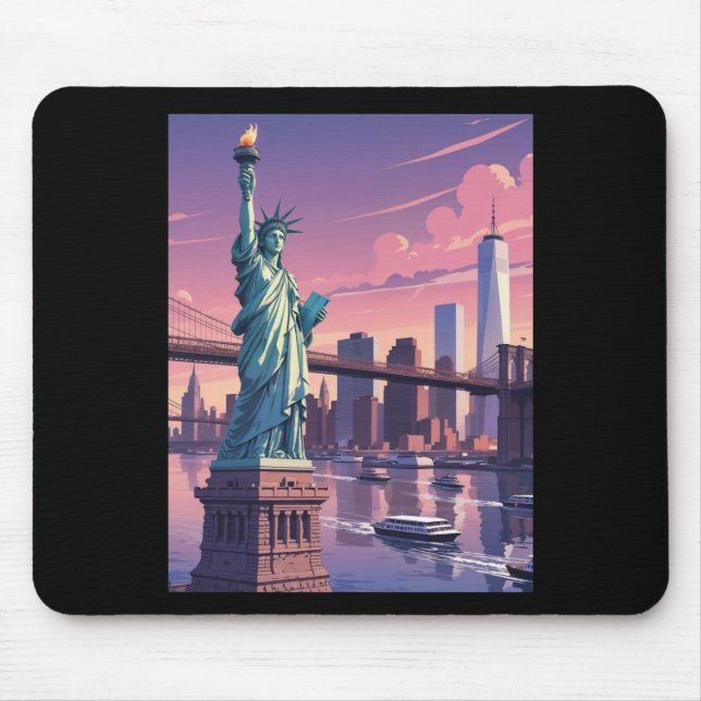 Mousepad New York Sticker (Frente)