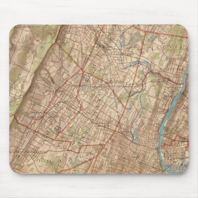 Mousepad Newark e Elizabeth, Nova Jersey (Frente)