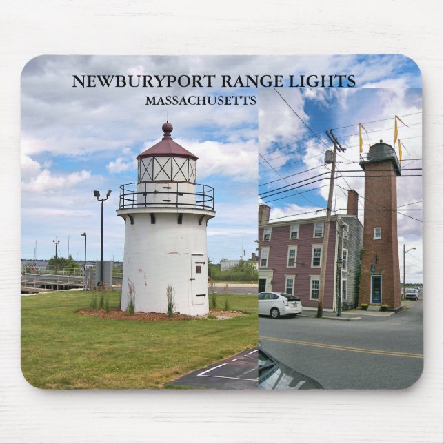 Mousepad Newburyport Harbor Range Lights, Massachusetts Mou (Frente)