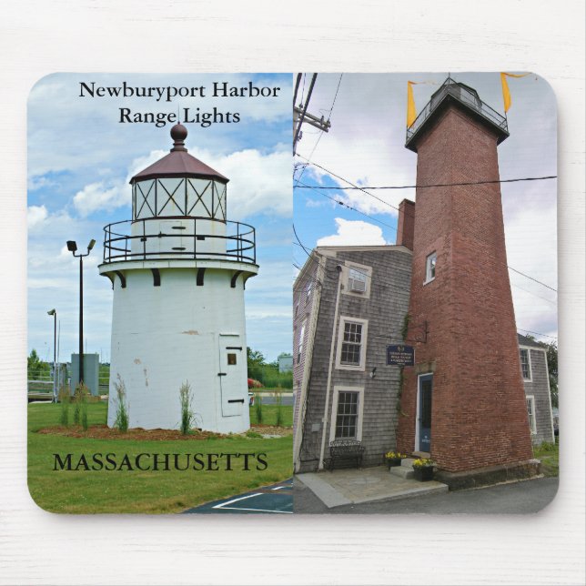 Mousepad Newburyport Harbor Range Lights, Massachusetts Mou (Frente)