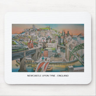Mousepad Newcastle em cima de Tyne, tapete do rato de