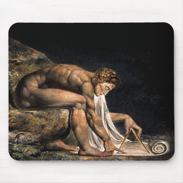 Mousepad Newton William Blake Pintura Masonic (Frente)