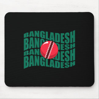 Mousepad Ngladesh Cricket National Team Wavy Flag Support