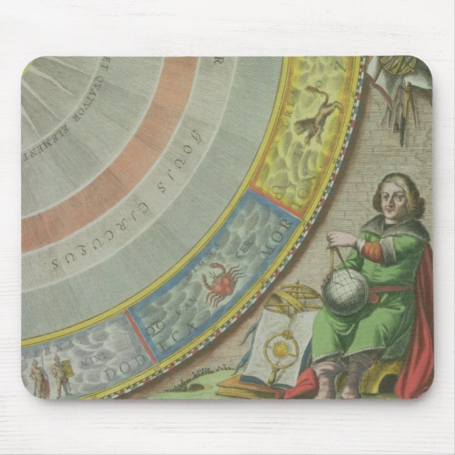 Mousepad Nicolau Copérnico (1473-1543), detalhe de um mapa (Frente)