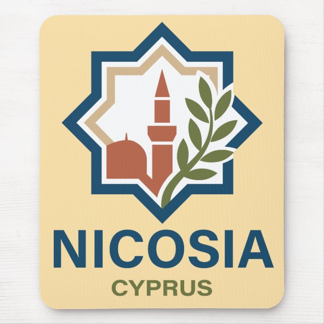 Mousepad Nicosia Chipre Mediterrâneo (Frente)