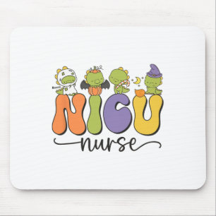 Mousepad Nicu Enfermeira Dinossaur Halloween Pumpkin Neonat