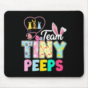 Mousepad Nicu Nurse Páscoa Team Pequeno Humans Bunnies Stet