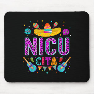 Mousepad Nicucita Cinco De Maio Enfermeira Nicu Leopardo 