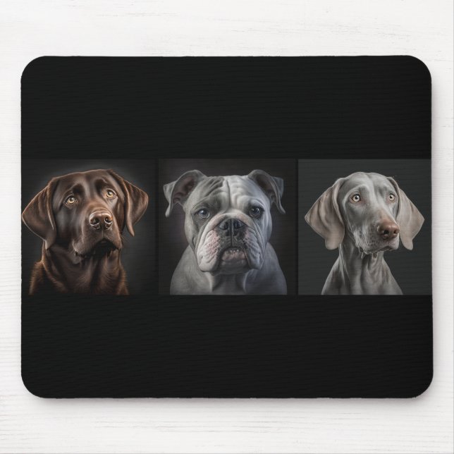 Mousepad Niedlicher Haustier Hund 3 Foto kundenspezifisch (Frente)