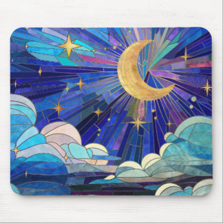 Mousepad Night Sky - Digital Art Mosaico