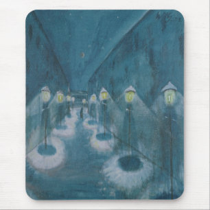 Mousepad Night Street (Street By Night) (1922) Walter Grama