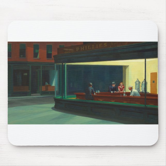Mousepad Nighthawks - Edward Hopper (Frente)