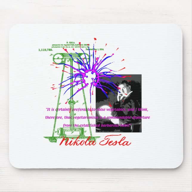 Mousepad Nikola Tesla (Frente)