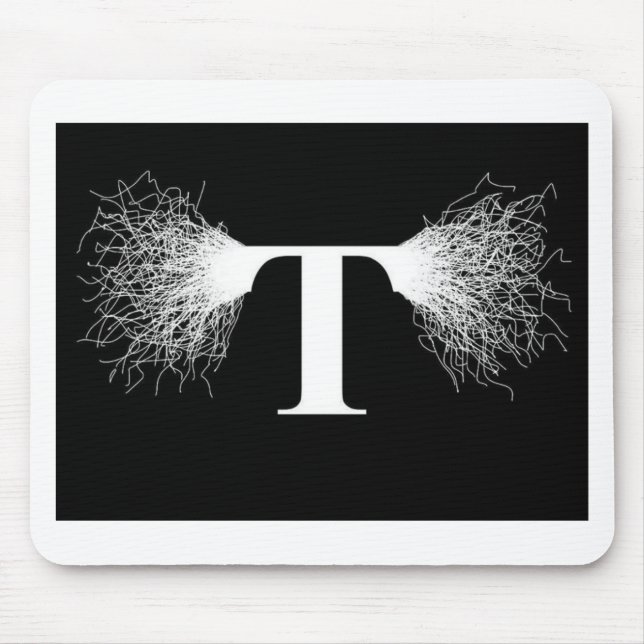 Mousepad Nikola Tesla - bobina de Tesla - relâmpago (Frente)