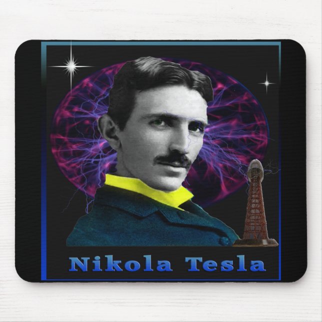 Mousepad Nikola Tesla poster (Frente)
