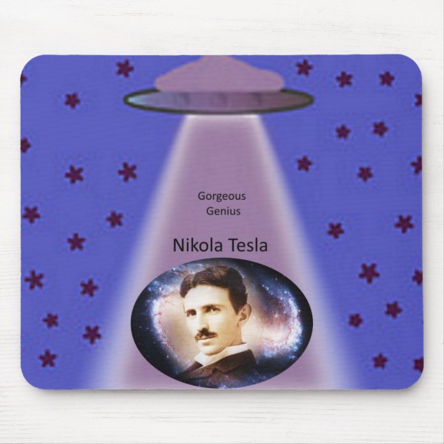 Mousepad Nikola Tesla Suporte para Mouse (Frente)