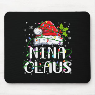 Mousepad Nina Claus Christmas Santa Hat Matando Família Xma
