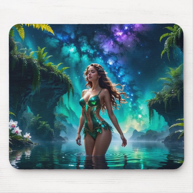 Mousepad Ninfa da Água do Lago Galáctico (Frente)