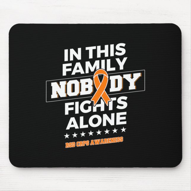 Mousepad Ninguém Luta Sozinho Com A Conscientização Do Psd (Frente)