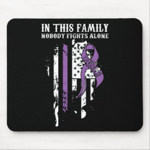 Mousepad Ninguém Sozinho - Rib de Consciência da Fibromialg