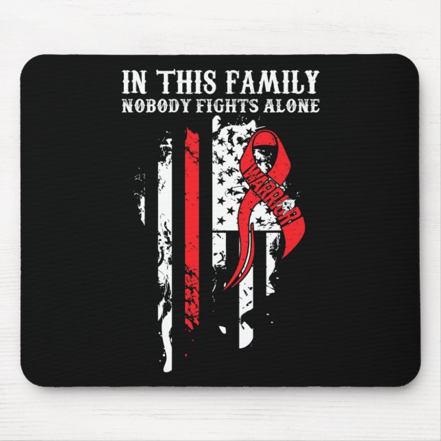 Mousepad Ninguém Sozinho - Suporte à Consciência da Anemia  (Frente)