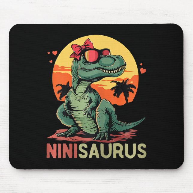 Mousepad Ninisaurus Dino Dinossauro Nini-saurus T-rex Mãe (Frente)
