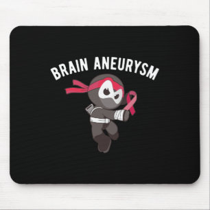 Mousepad Ninja Brain Aneurysm Sensibilização Artes Marciais