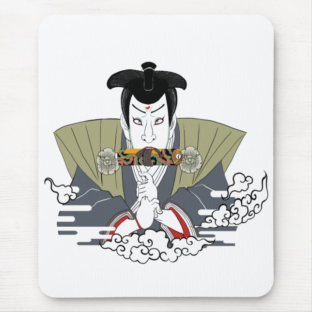 Mousepad Ninja Ukiyo-e Art (Frente)
