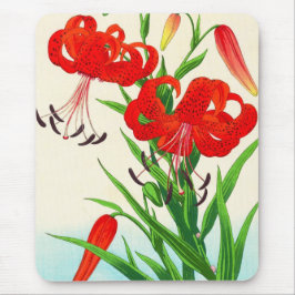 Mousepad Nishimura Hodo Tiger Lily brilha flores de hanga