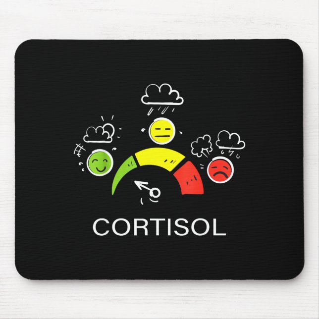 Mousepad Níveis baixos de cortisol v meme (Frente)