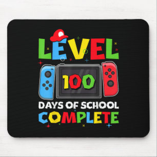 Mousepad Nível 100 Dias De Jogo De Vídeo Completo Da Escola