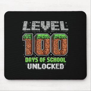 Mousepad Nível 100 Dias De Jogo De Vídeo De Pixel Desbloque