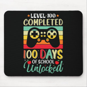 Mousepad Nível 100 Dias De Nível De Jovens Jogadores Comple