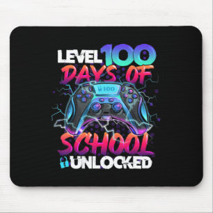 Mousepad Nível 100 Dias De Vídeo De Jovens Jogadores Desblo