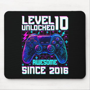 Mousepad Nível 10 Desbloqueado Incrível Desde 2016 10º Aniv