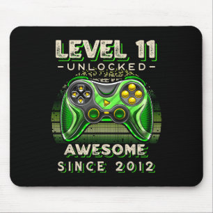 Mousepad Nível 11 11 do jogo de vídeo desbloqueado Aniversá