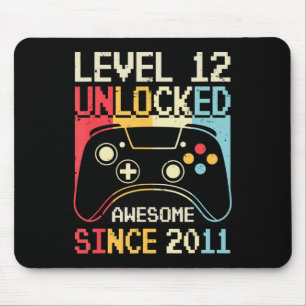 Mousepad Nível 12 12 do jogo de vídeo desbloqueado Aniversá