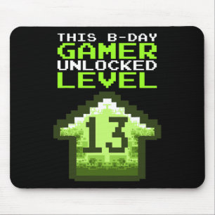 Mousepad Nível 13 - 13 Birthda do do Jogo de Aniversário De
