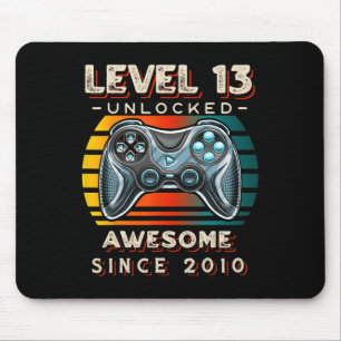 Mousepad Nível 13 13 do jogo de vídeo desbloqueado Aniversá
