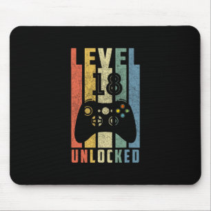 Mousepad Nível 18 Desbloqueado 18º Aniversário do Jogador d