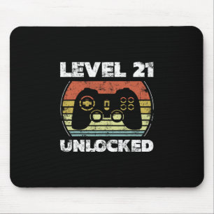 Mousepad Nível 21 Desbloqueado Vídeo Engraçado de Aniversár