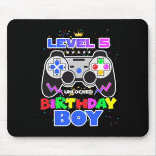 Mousepad Nível 5 Desbloqueado Jogo de Vídeo Aniversário 5