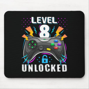 Mousepad Nível 8 Desbloqueado Jogo de Vídeo Aniversário de