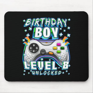 Mousepad Nível 8 Desbloqueado Jogo de Vídeo Aniversário de