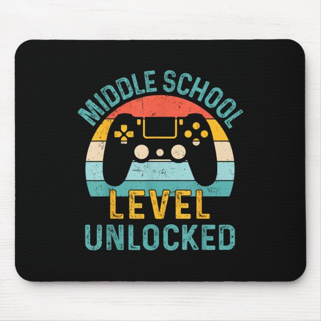 Mousepad Nível de Ensino Fundamental Desbloqueado Jogo de V (Frente)