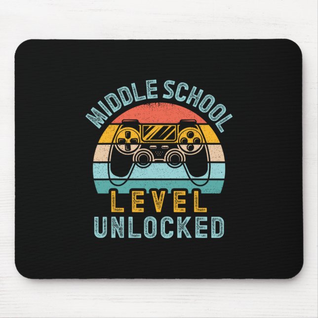 Mousepad Nível de Ensino Fundamental Desbloqueado Jogo de V (Frente)