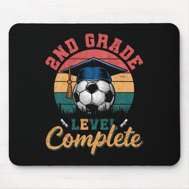Mousepad Nível de segundo Completa Menina De Futebol No Dia (Frente)