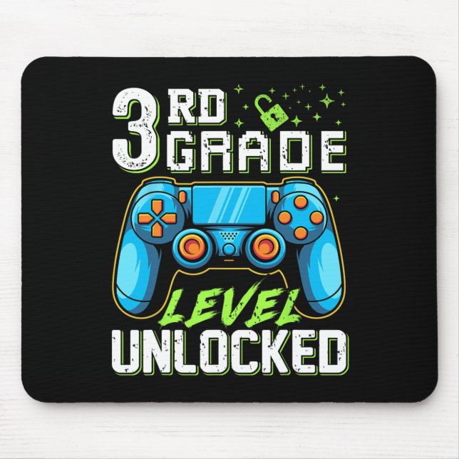 Mousepad Nível De Terceiro Nível Desbloqueado De Volta Para (Frente)