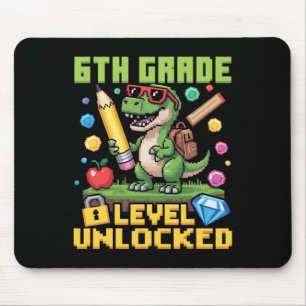 Mousepad Nível Desbloqueado 6ª Série Dinossauro Volta às Au